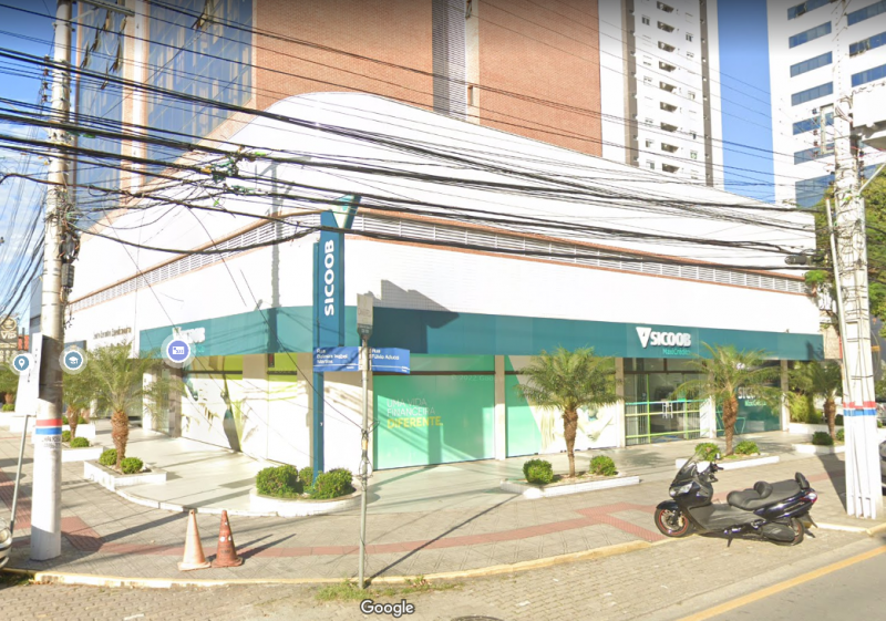 Agência ficava no bairro Estreito, em Florianópolis – Foto: Streetview/Divulgação/ND