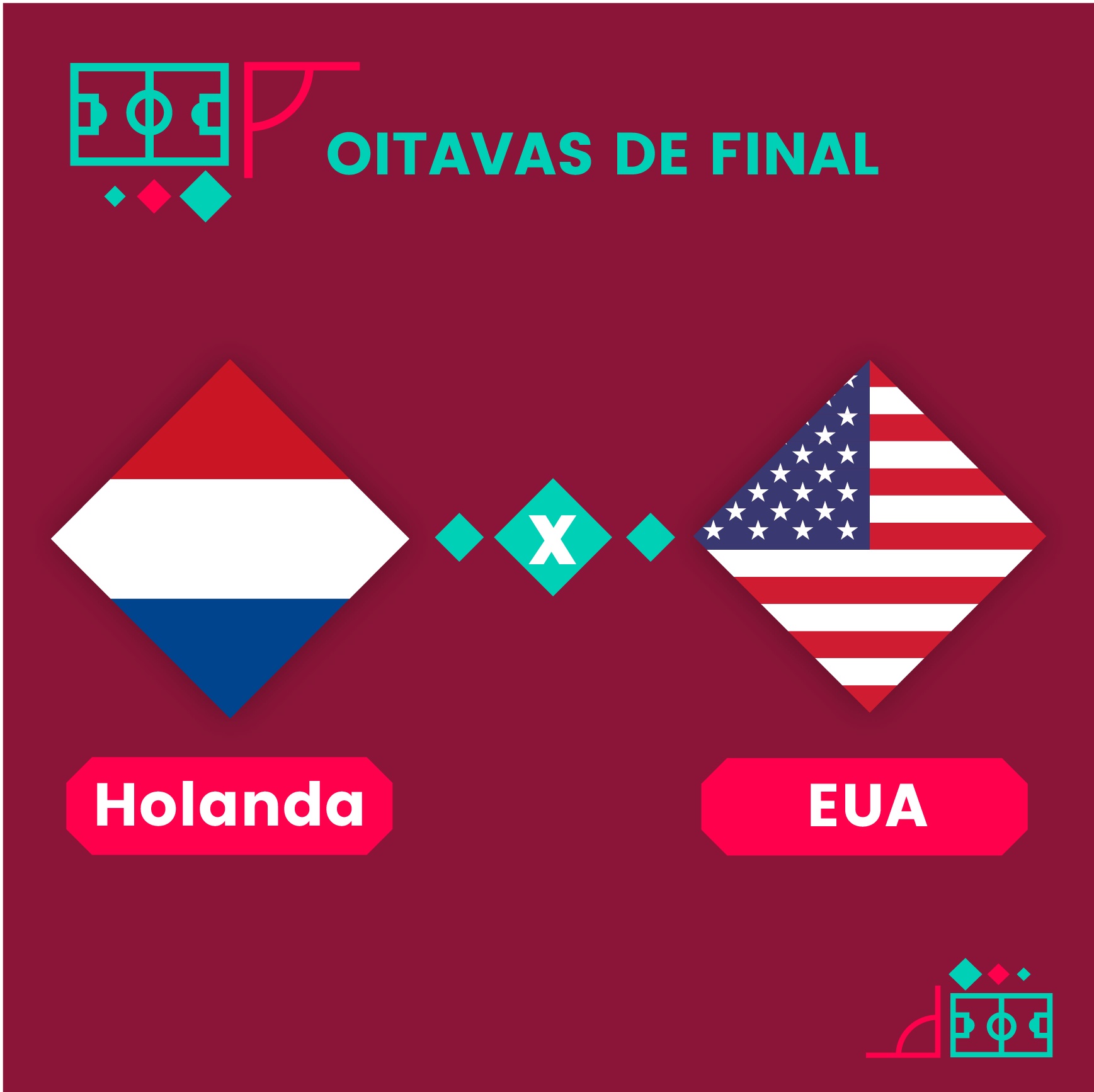 JOGO COMPLETO: ESTADOS UNIDOS X HOLANDA, 2ª RODADA