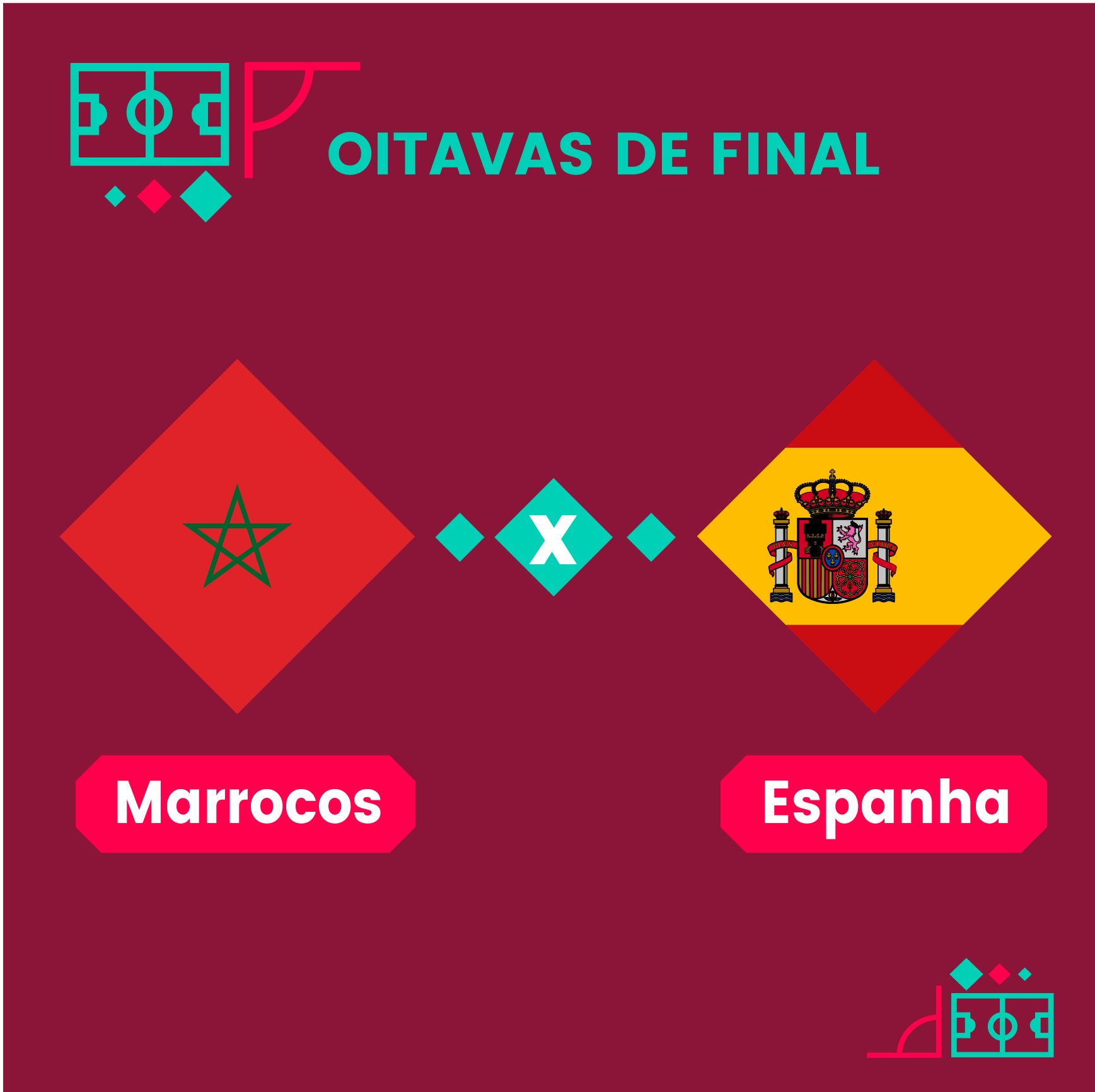 MARROCOS X ESPANHA  OITAVAS DE FINAL DA COPA 2022 AO VIVO - ESTÁDIO CIDADE  DA EDUCAÇÃO 