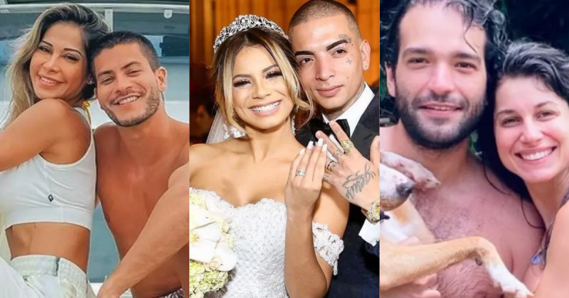 Casais se separaram al longo de 2022 – Foto: Reprodu&ccedil;&atilde;o/ND