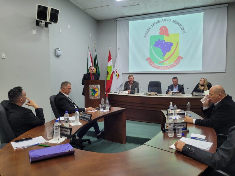 C&eacute;lio Elias (PT) deixa o comando da C&acirc;mara de Forquilhinha – Foto: Diivulga&ccedil;&atilde;o/C&acirc;mara de Forquilhinha