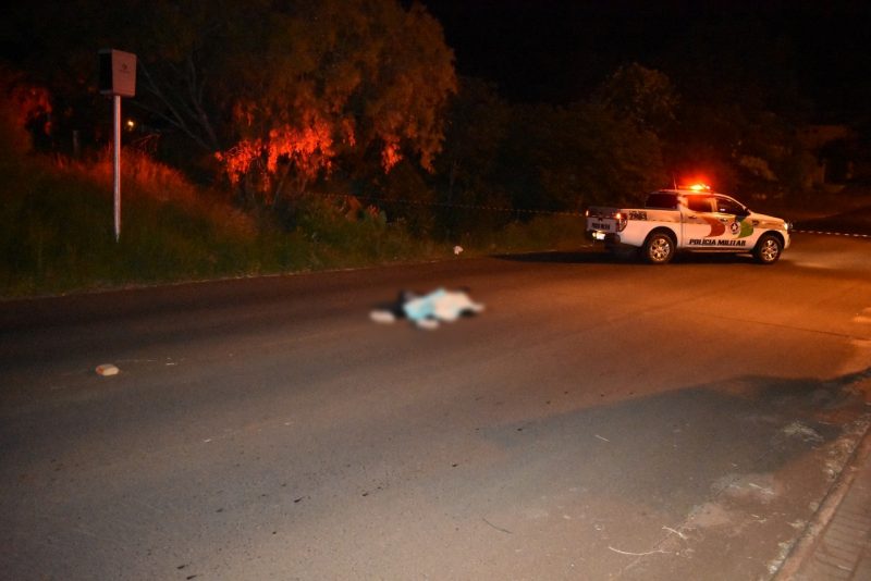 Homem morreu com um tiro no ombro em Chapec&oacute; – Foto: Pol&iacute;cia Cient&iacute;fica/ND