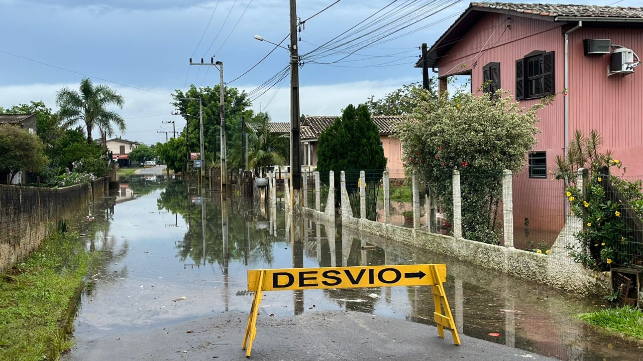 Forquilhinha também foi atingida pelas chuvas  - Divulgação/ND