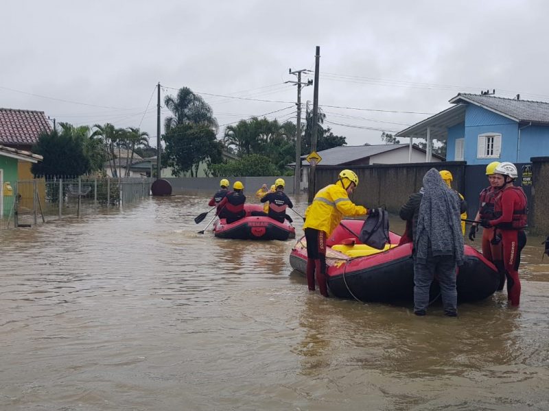 Fortes chuvas atingiram Crici&uacute;ma em agosto e pessoas atingidas podem ter FGTS liberado – Foto: Divulga&ccedil;&atilde;o/ND