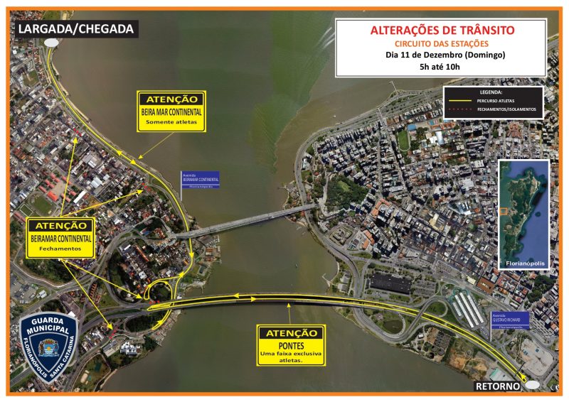 A GMF informou que durante este hor&aacute;rio, a Beira-Mar Continental ficar&aacute; exclusiva para uso dos atletas. – Foto: GMF/Divulga&ccedil;&atilde;o/ND