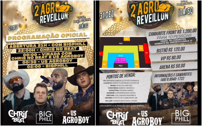 Programa&ccedil;&atilde;o de It&aacute; – Foto: Divulga&ccedil;&atilde;o/ND