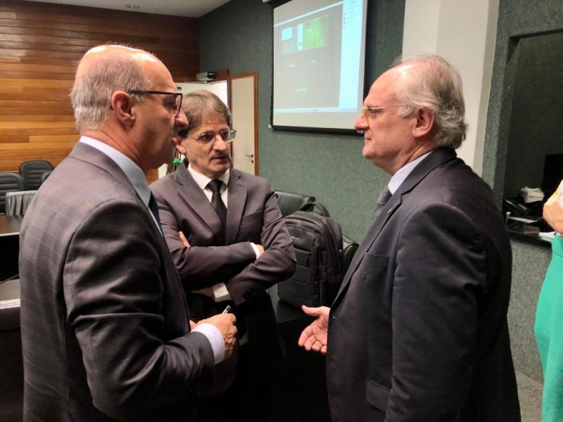 Scheffer, Saretta e Caropreso da Comiss&atilde;o de Sa&uacute;de da Alesc – Foto: Divulga&ccedil;&atilde;o/ND