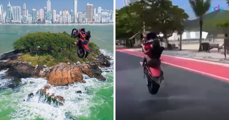 “Mandraka do asfalto” se da mal em Balne&aacute;rio Cambori&uacute; – Foto: Reprodu&ccedil;&atilde;o/Internet