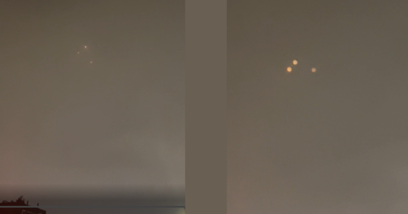 Estranho objeto ficou pairando nos c&eacute;us do Distrito de Columbia – Foto: Reddit/Reprodu&ccedil;&atilde;o/ND