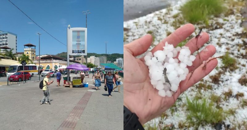 Defesa Civil aponta chances de temporais, ventos fortes e at&eacute; granizo – Foto: Nicolas Hor&aacute;cio/ND + Wagner Urbano/Divulga&ccedil;&atilde;o/ND