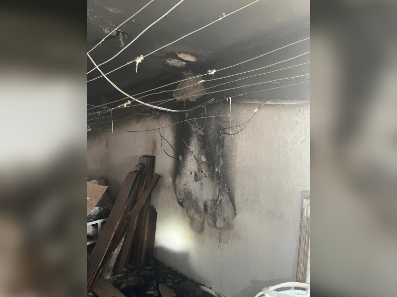 Inc&ecirc;ndio atinge dep&oacute;sito de hotel em Crici&uacute;ma – Foto: Corpo de Bombeiros/Divulga&ccedil;&atilde;o/ND