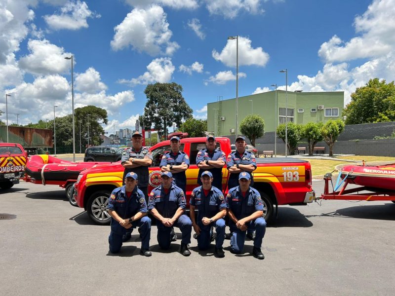 Oito bombeiros do Oeste de SC devem auxiliar nos munic&iacute;pios do litoral norte. – Foto: Corpo de Bombeiros/Reprodu&ccedil;&atilde;o/ND