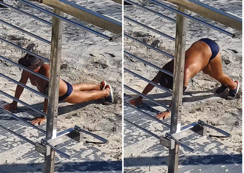 V&iacute;deo do dia-a-dia “normal” na praia dos Ingleses, em Florian&oacute;polis, viraliza na internet – Foto: Pedro Salom&atilde;o Burgo/Arquivo Pessoal/ND