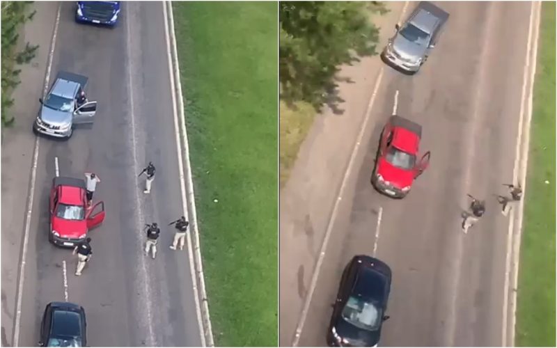 foragido estava com a criança 