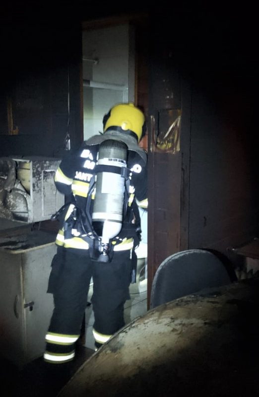 O fato ocorreu em Bom Jardim da Serra nesta segunda-feira (26), por volta das 20h30. – Foto: CBMSC/Divulga&ccedil;&atilde;o/ND