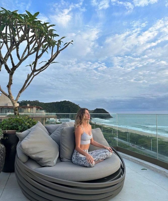 Gisele usou suas redes sociais para exibir a paix&atilde;o pelo litoral catarinense – Foto: Internet/Reprodu&ccedil;&atilde;o/ND