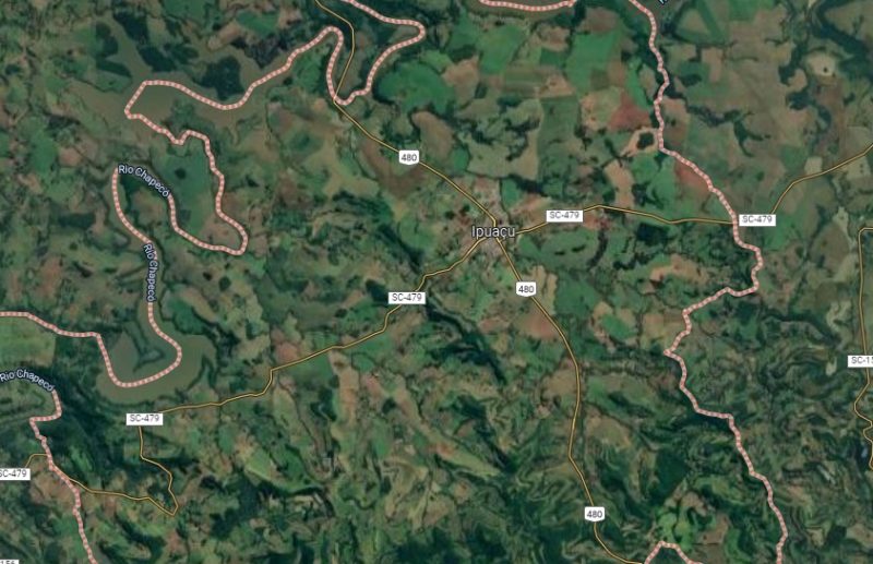 O tio &eacute; acusado de estuprar a sobrinha em Ipua&ccedil;u. &mdash; Foto: Google Maps/Reprodu&ccedil;&atilde;o/ND