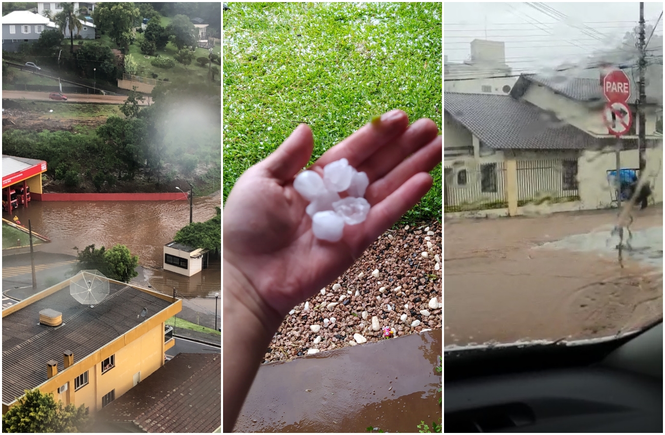 VÍDEO: Chuva Forte E Granizo Causam Alagamentos, Enxurradas E ...