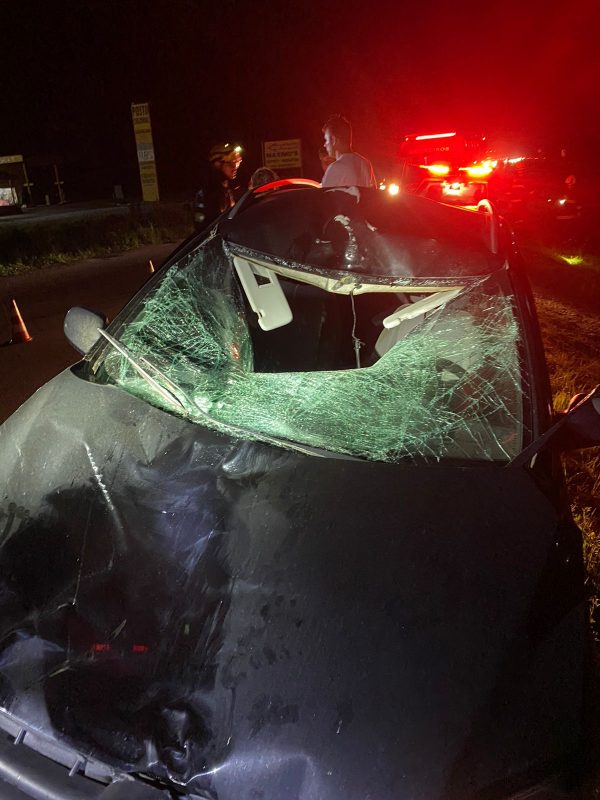 Idoso morre atropelado na BR-470 em Ilhota – Foto: Divulga&ccedil;&atilde;o/Corpo de Bombeiros Volunt&aacute;rios de Ilhota