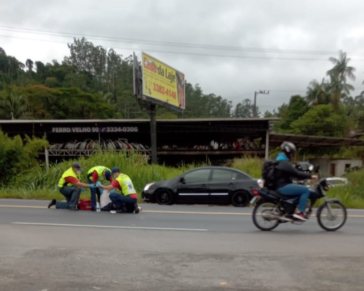 Acidente aconteceu ap&oacute;s convers&atilde;o proibida em Blumenau – Foto: Divulga&ccedil;&atilde;o/ND