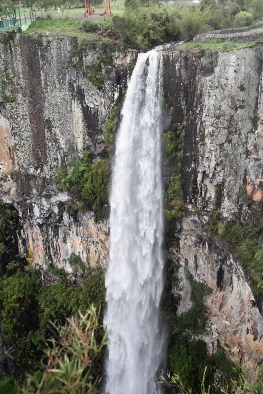 A Cascata do Avencal conta com 100 metros de queda livre&ndash; Foto: Divulga&ccedil;&atilde;o