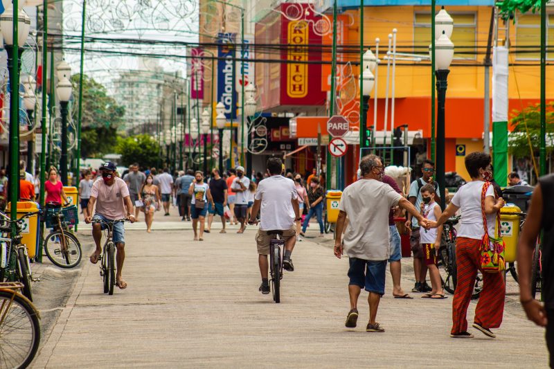 Rua Herc&iacute;lio Luz, Itaja&iacute; – Foto: Arquivo/Bruno Golembiewski/ND