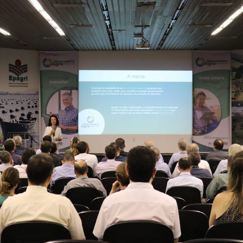 Evento de lan&ccedil;amento reuniu autoridades e lideran&ccedil;as do agroneg&oacute;cio em Florian&oacute;polis – Foto: Secretaria de Agricultura/ND