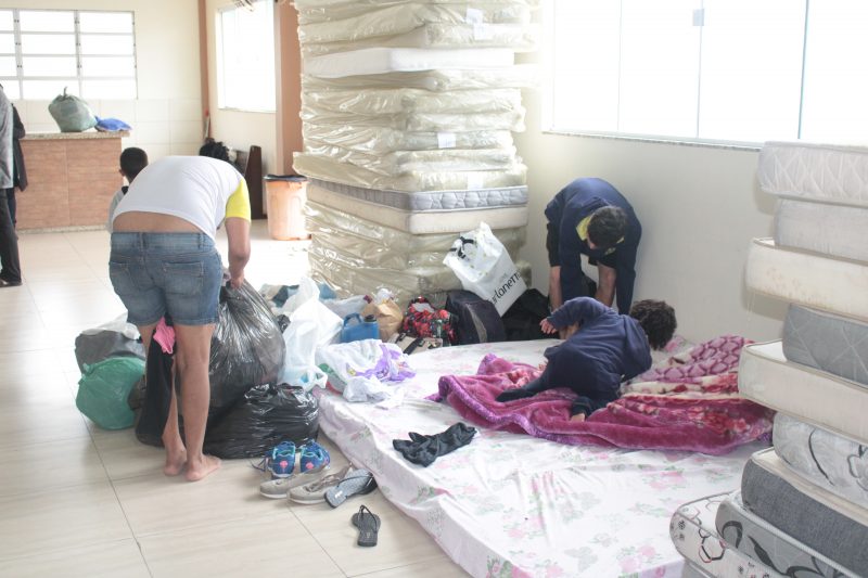 Itaja&iacute; montou abrigo para popula&ccedil;&atilde;o desabrigada pelas chuvas – Foto: Marcos Porto/Secom Itaja&iacute;