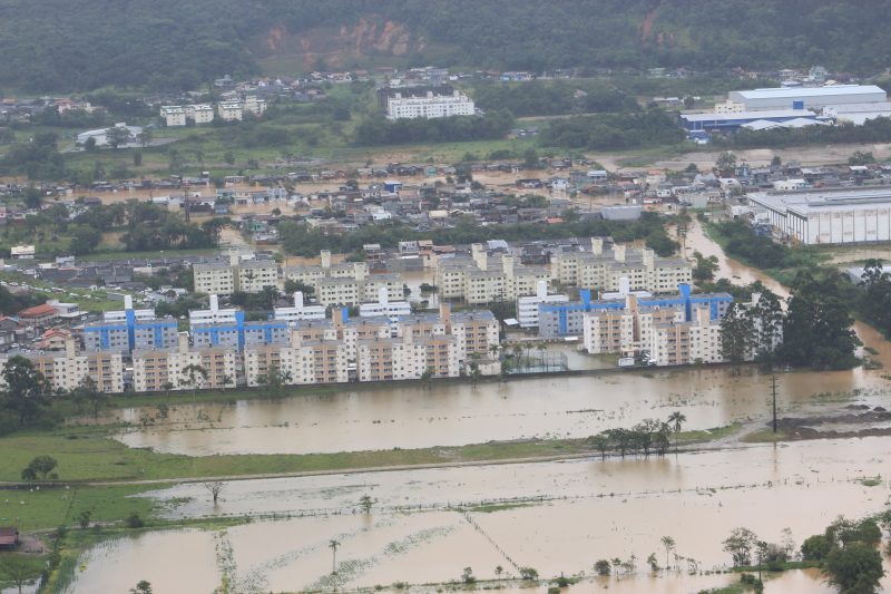 Itaja&iacute; decretou situa&ccedil;&atilde;o de emerg&ecirc;ncia devido &agrave;s chuvas intensas – Foto: Marcos Porto/Secom Itaja&iacute;