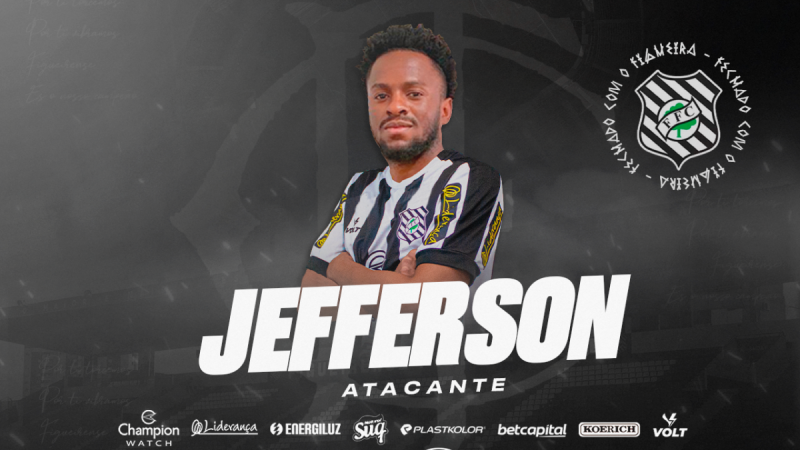 Jefferson, em 17 jogos na temporada, nenhum gol marcado – Foto: Figueirense/site