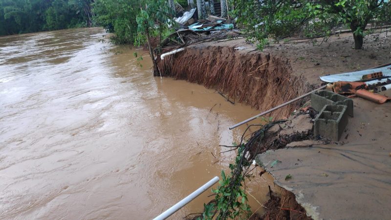 Luiz Alves &eacute; uma das cidades mais afetadas pelas chuvas em Santa Catarina – Foto: Reprodu&ccedil;&atilde;o/ND