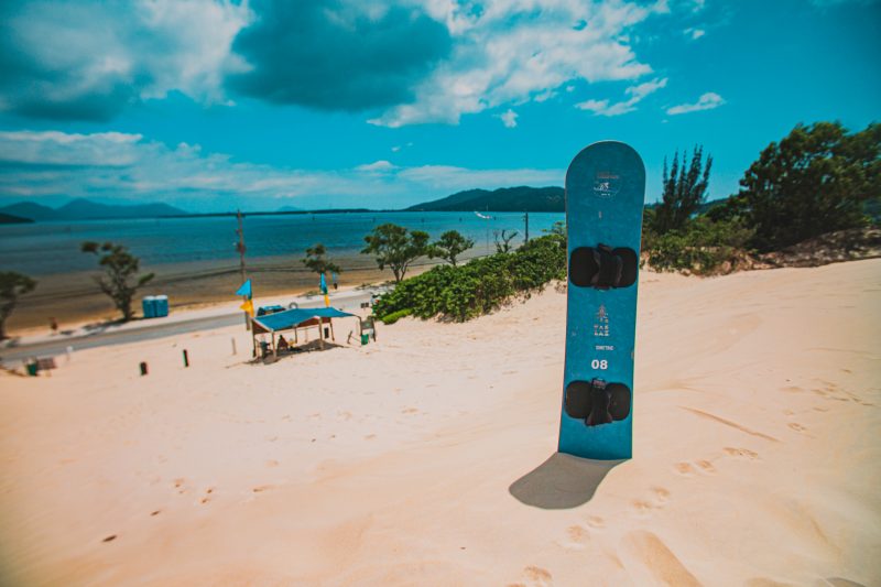 Sandboard, na Lagoa da Conceição &#8211; Foto: Luis Debiasi/ND