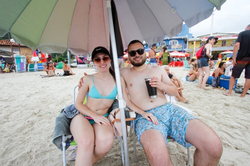 Layse e Itanner prometem voltar a Florian&oacute;polis – Foto: Leo Munhoz/ND