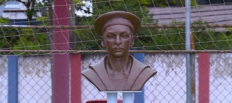 Bust of sailor Marsilio Diaz in Dr.  Hercilio Luz in Itajai – Photo: Leandro Lins/ND Disclosure