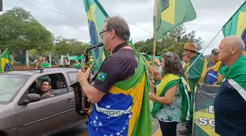 Manifestam acampam no local desde o resultado das elei&ccedil;&otilde;es presidenciais – Foto: Divulga&ccedil;&atilde;o/ND