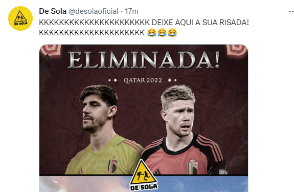 Cancela a Copa: só nos resta ver os memes do jogo Brasil X Bélgica…