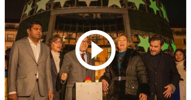 Árvore de Natal de Lisboa dá pane na inauguração e não acende