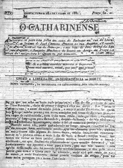 Jornal O Catharinense – Foto: Divulga&ccedil;&atilde;o