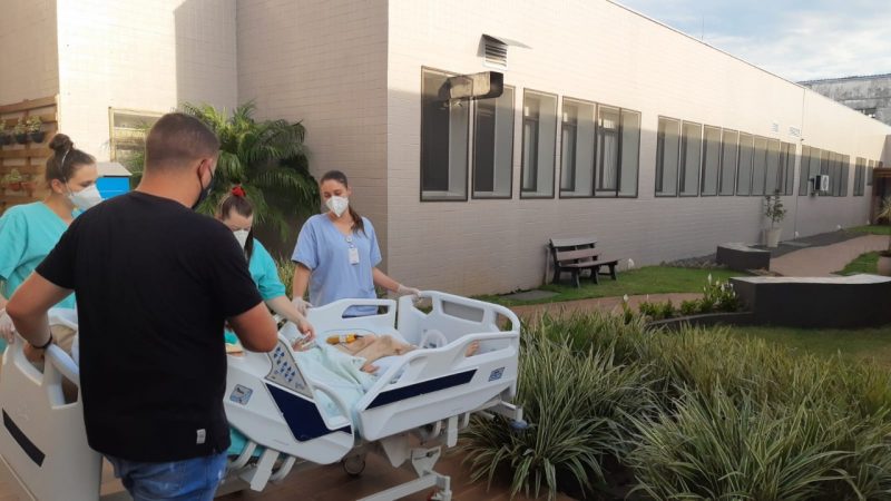 Idoso atropelado v&ecirc; luz do sol ap&oacute;s um m&ecirc;s na UTI em S&atilde;o Miguel do Oeste – Foto: Divulga&ccedil;&atilde;o/ND