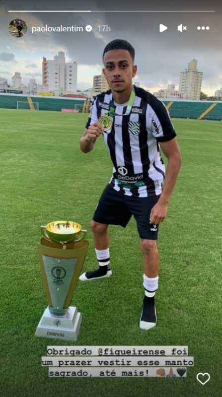 Paolo se despede do Figueirense