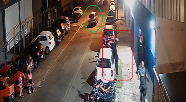 O suspeito atirou no momento em que os seguran&ccedil;as separavam uma briga na parte externa do local. &mdash; Foto: Pol&iacute;cia Civil/Reprodu&ccedil;&atilde;o/ND