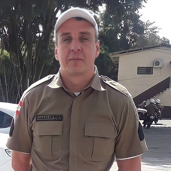 Adriano Baungartner, 3&ordm; Sargento PM – Foto: Internet/Divulga&ccedil;&atilde;o/ND