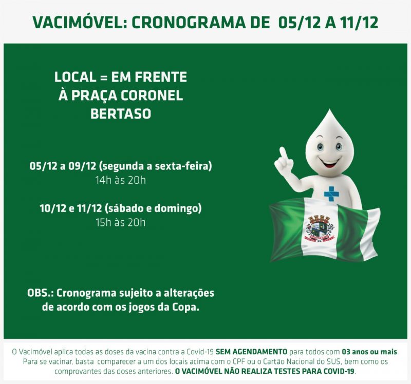 A Secret&aacute;ria de Sa&uacute;de orienta que as pessoas mantenham a vacina&ccedil;&atilde;o em dia. – Foto: Prefeitura de Chapec&oacute;/Reprodu&ccedil;&atilde;o/ND