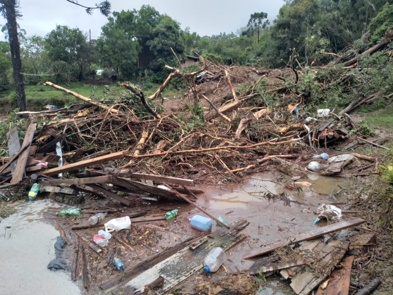Forte chuva atingiu a regi&atilde;o de Itai&oacute;polis- Foto: CBM/Divulga&ccedil;&atilde;o