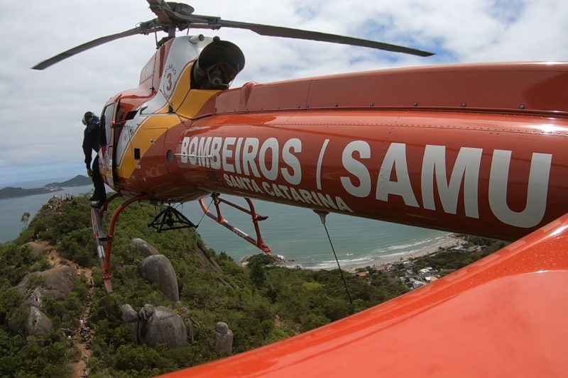 An Arcanjo helicopter was involved in this incident along with the Palmas barracks - Photo: Arcanjo/Reproduction/ND