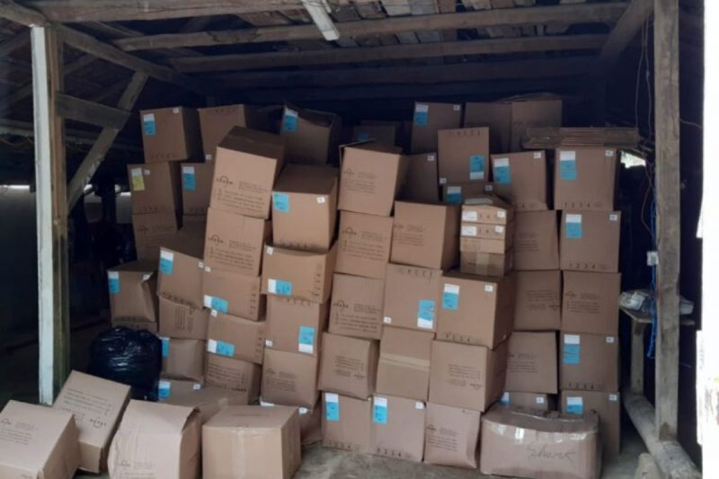 Carga de roupas havia sido roubada no domingo (18), em Barra Velha – Foto: PC/Divulga&ccedil;&atilde;o