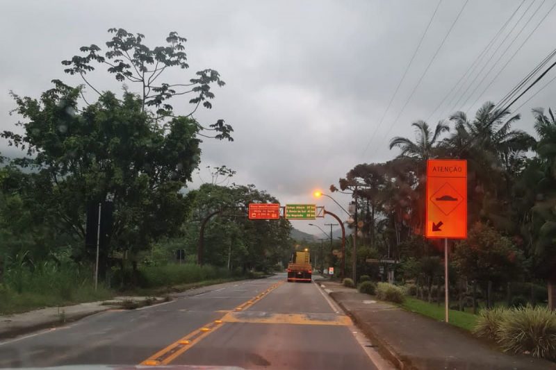 SC-418 voltou a ser totalmente liberada – Foto: SIE/Divulga&ccedil;&atilde;o