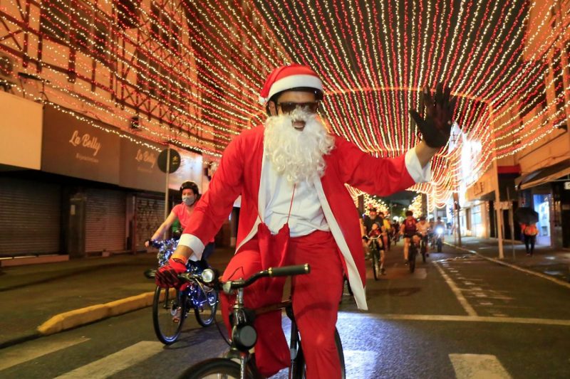 Inscri&ccedil;&otilde;es abertas para o passeio cicl&iacute;stico Movimenta Bike de Natal, em Joinville. – Foto: Secom/Prefeitura de Joinville/Divulga&ccedil;&atilde;o/ND