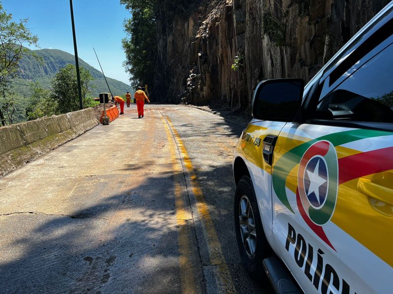 Serra do Rio do Rastro tem previs&atilde;o de libera&ccedil;&atilde;o para est&aacute; segunda-feira (12) – Foto: PMRv/Divulga&ccedil;&atilde;o/ND