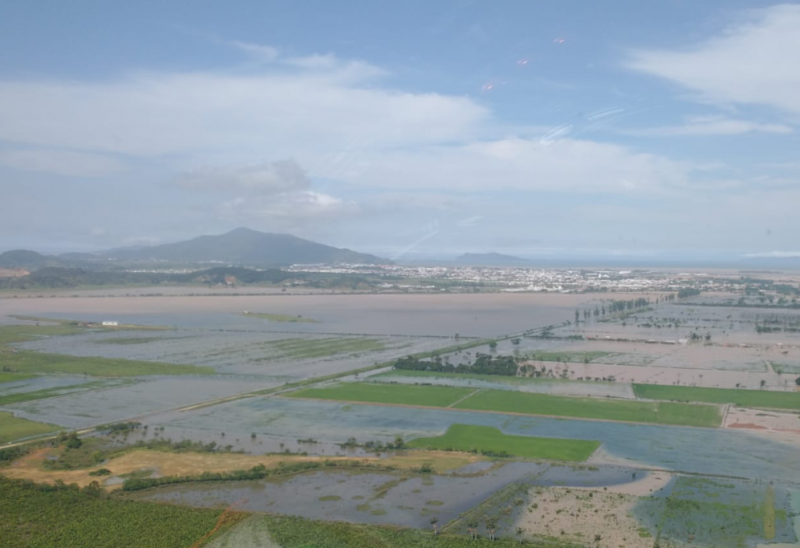 Tijucas ainda registrava pontos de alagamento nesta sexta-feira – Foto: Henrique Zanotto/NDTV